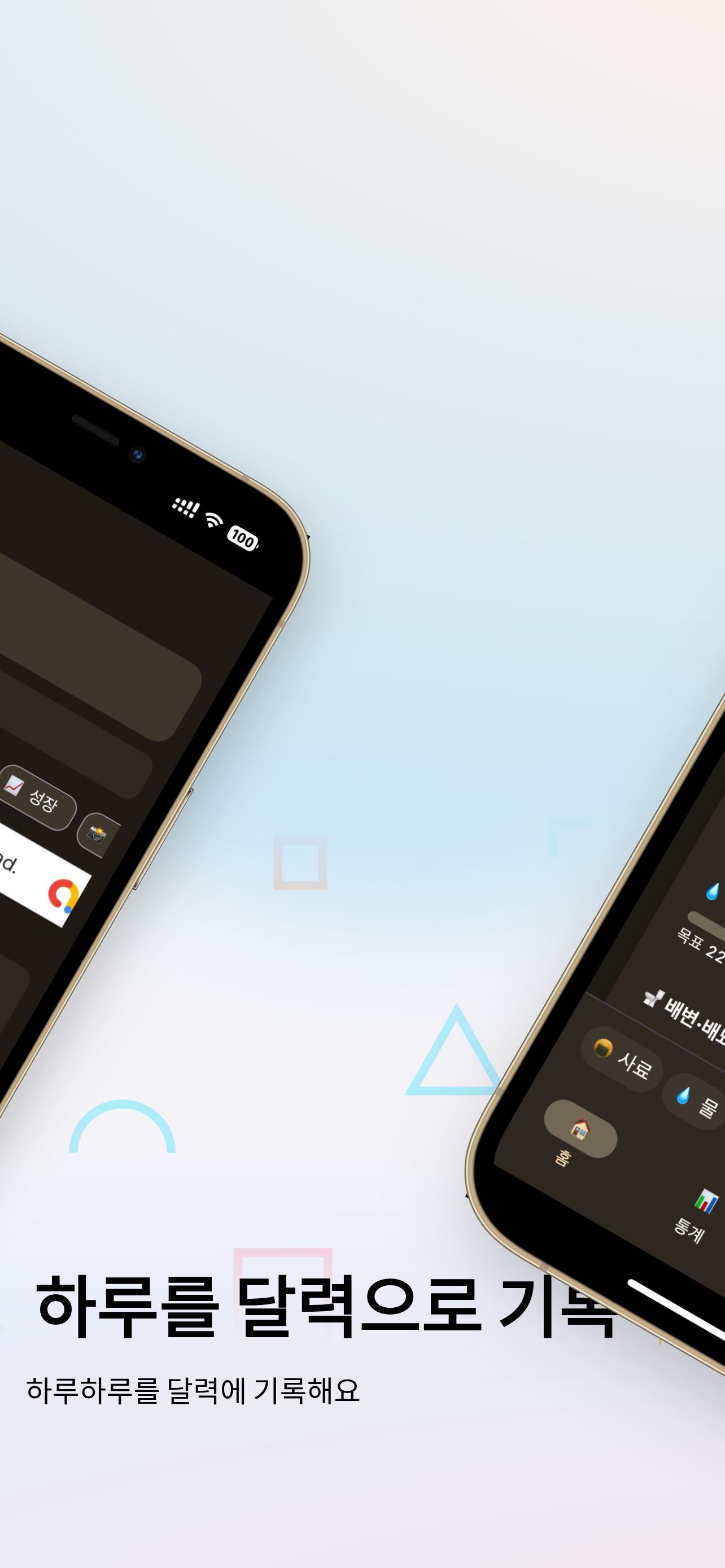 건강 기록 화면